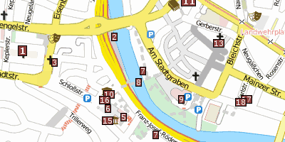 Alte Brücke  Heidelberg Stadtplan