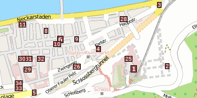 Großherzogliches Palais  Stadtplan