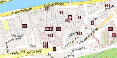 Jesuitenkirche  Stadtplan