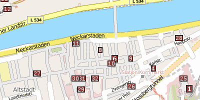 Reichspräsident-Friedrich-Ebert-Gedenkstätte Heidelberg Stadtplan